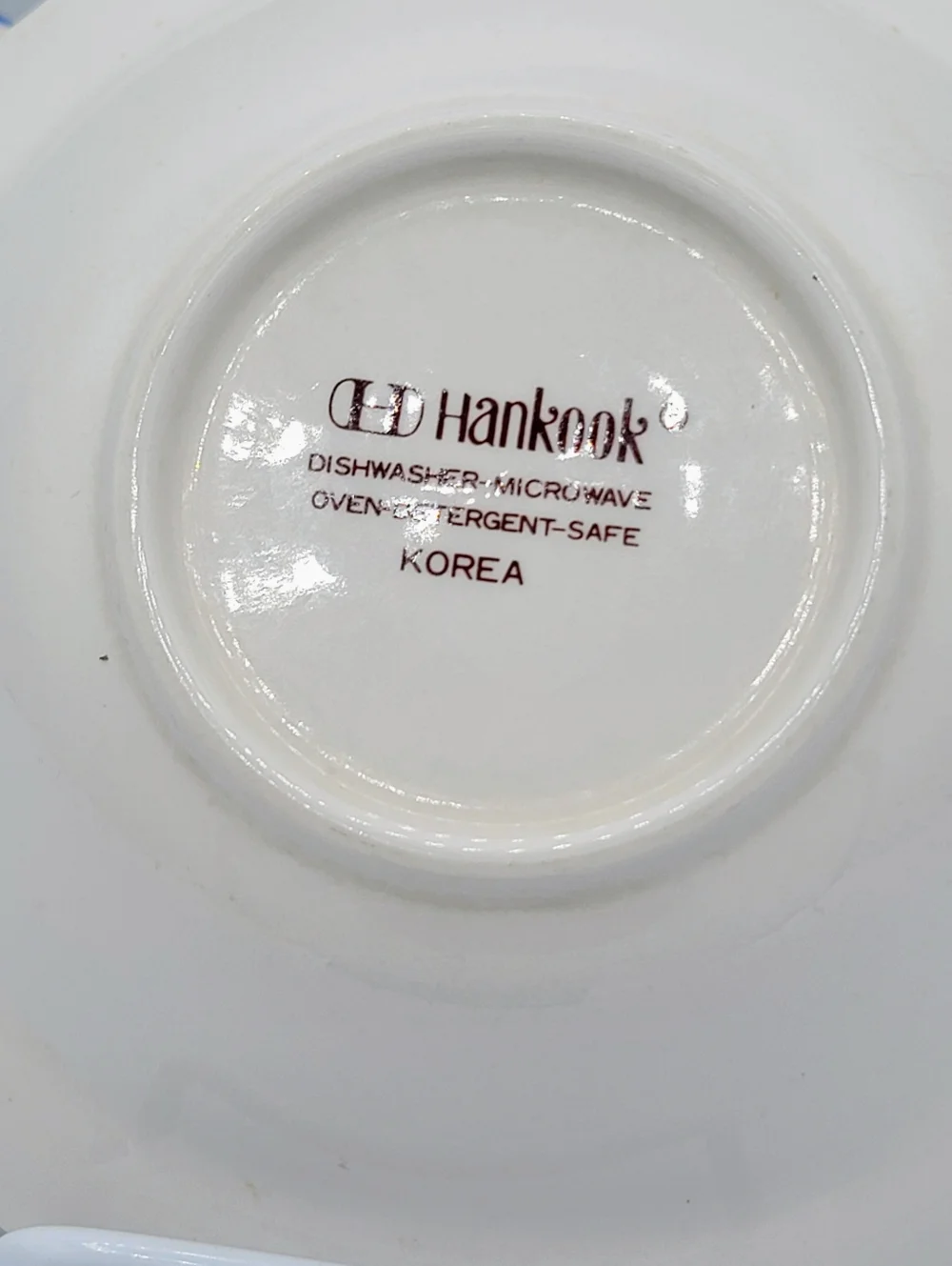Hankook Blue Geese Soup Cereal Bowls Set 4 Farmhouse Country Cottage Korea Vtg